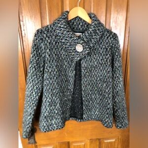 Cozy Wool Blend Cardigan with Pearl Button